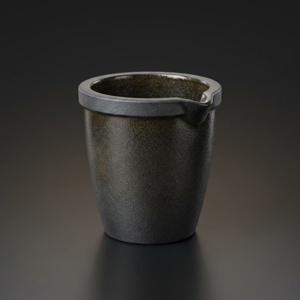 Clay graphite crucible for precious metal refining and assay melting