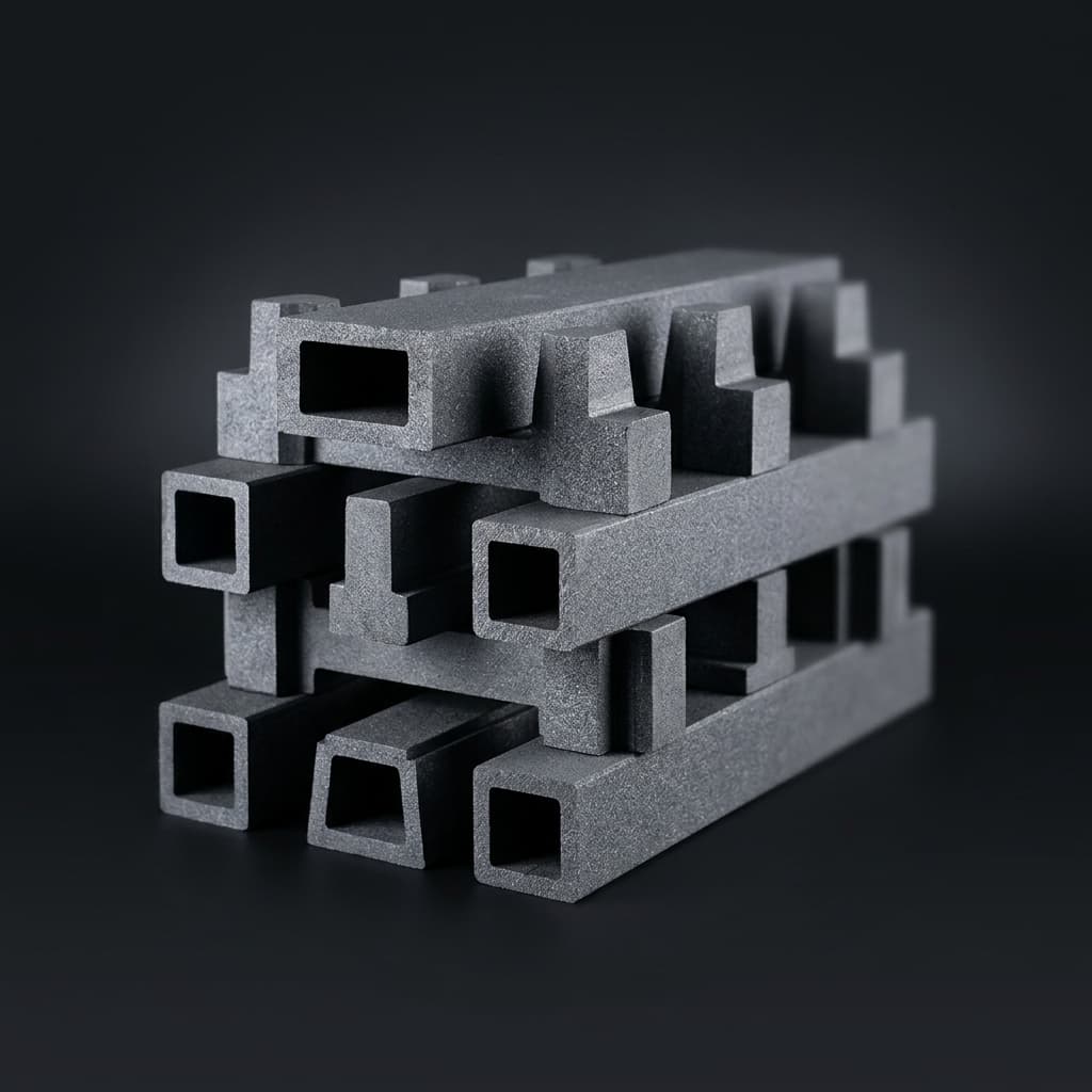 Recrystallized silicon carbide RSiC kiln furniture beams and supports