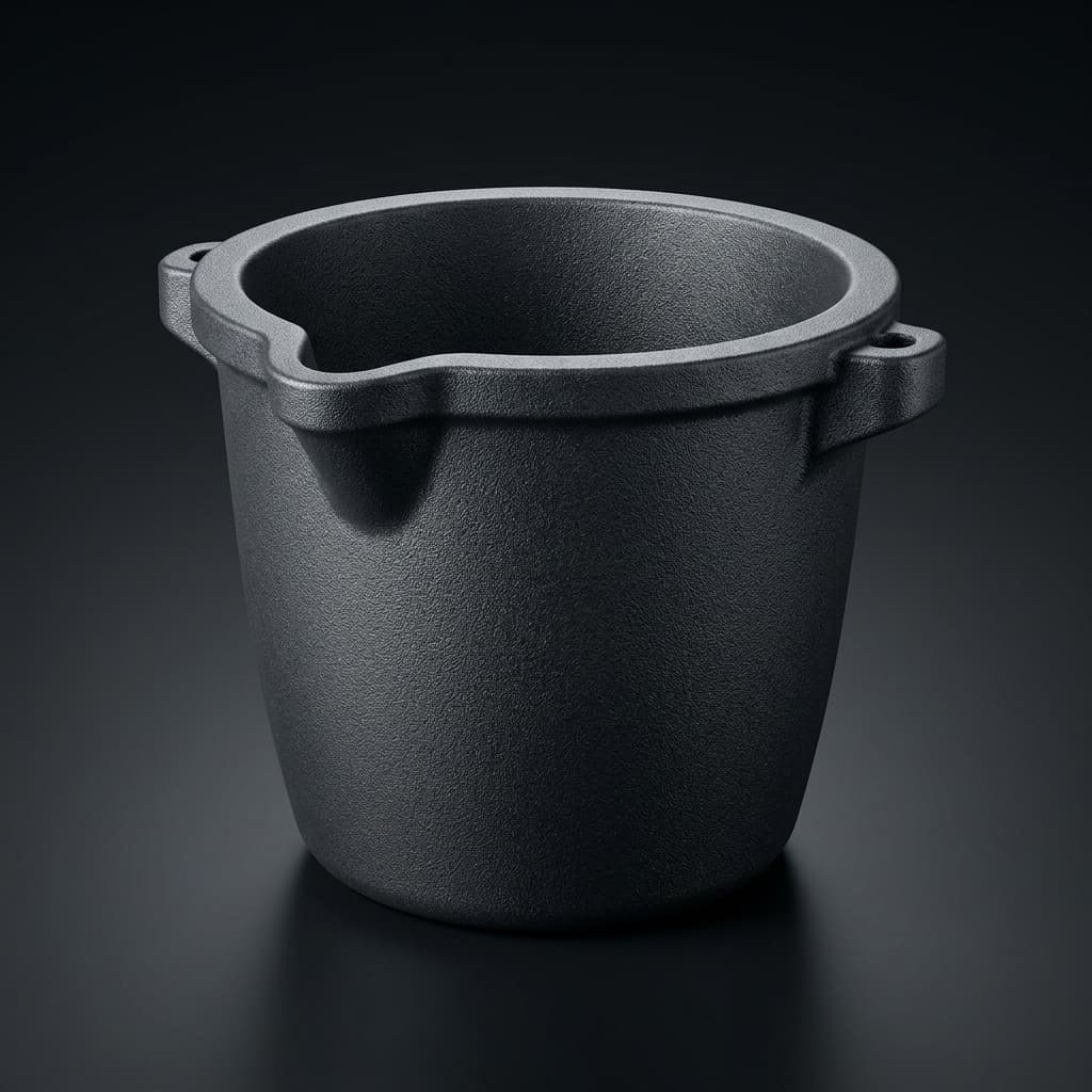 Silicon carbide graphite crucible for aluminum melting in induction furnace