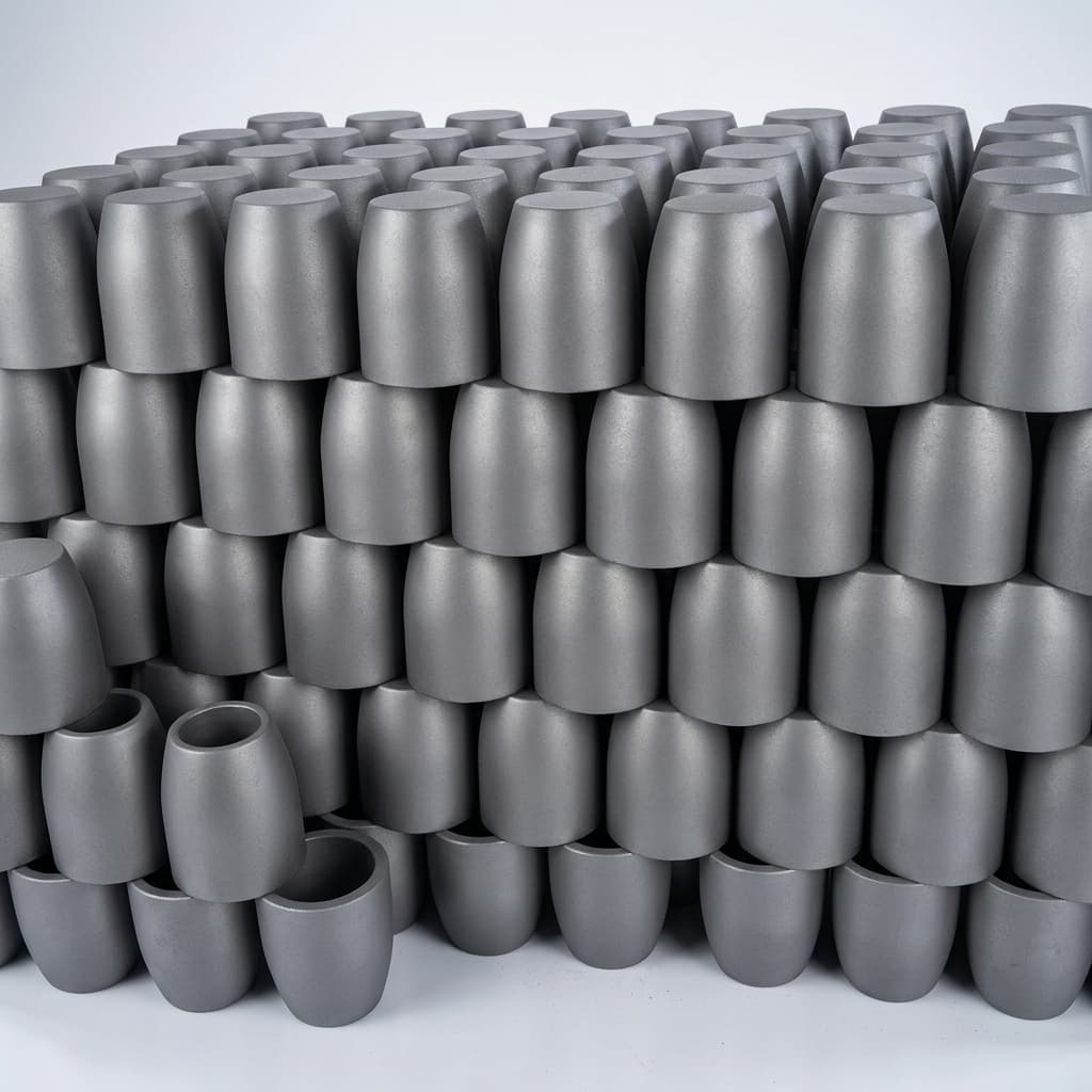 SiC PVT sublimation crucible with graphite body and lid
